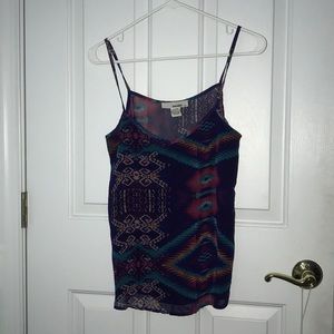 Multicolored/patterned tank top